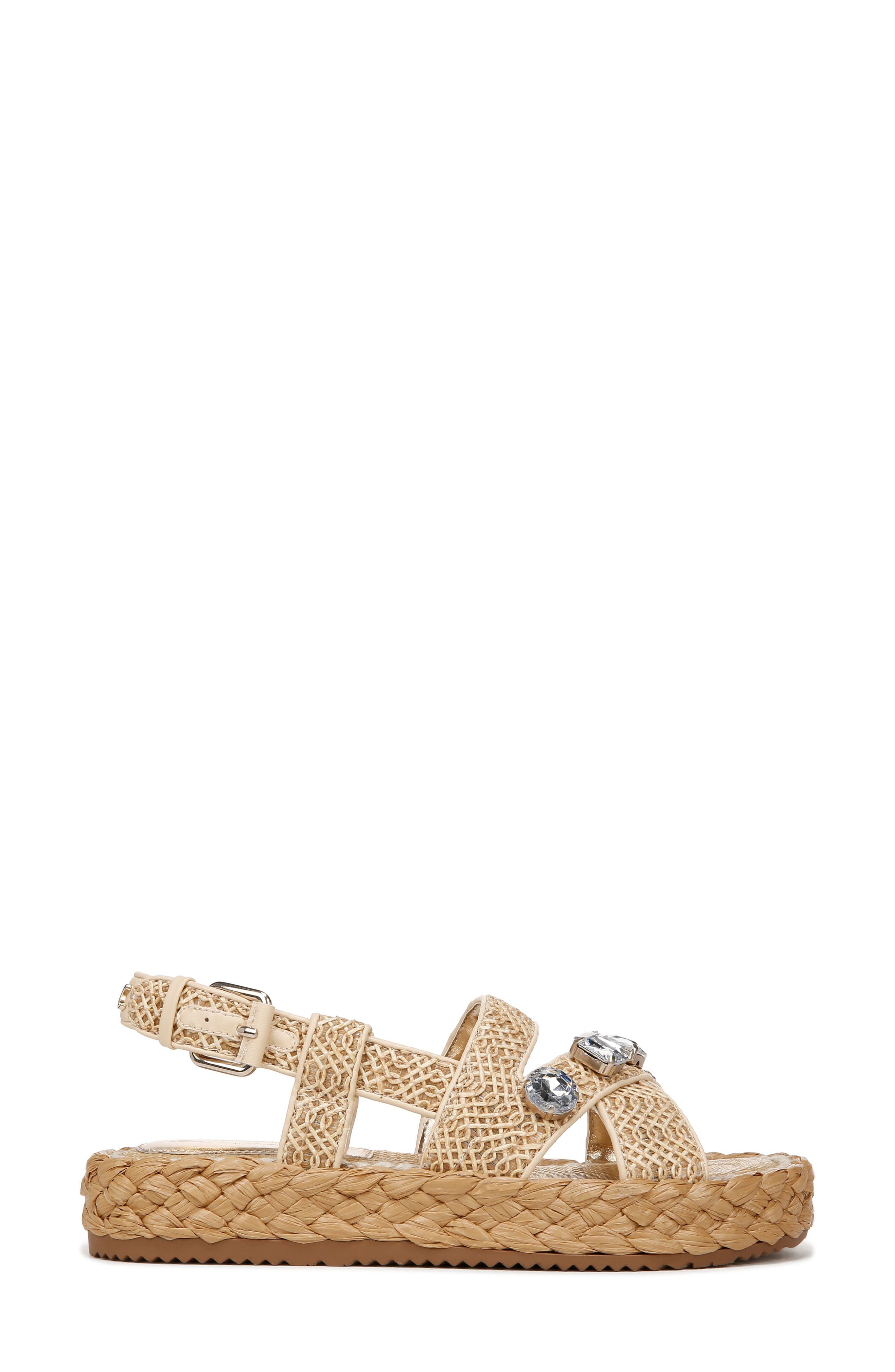 Circus NY by Sam Edelman Wrigley Woven Sandal, Alternate, color, Natural