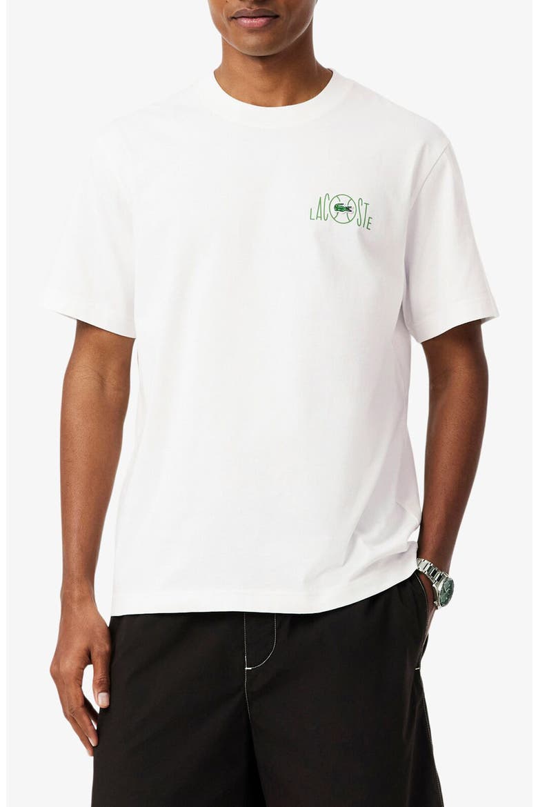 Cotton Graphic T-shirt, Main, color, FLOUR