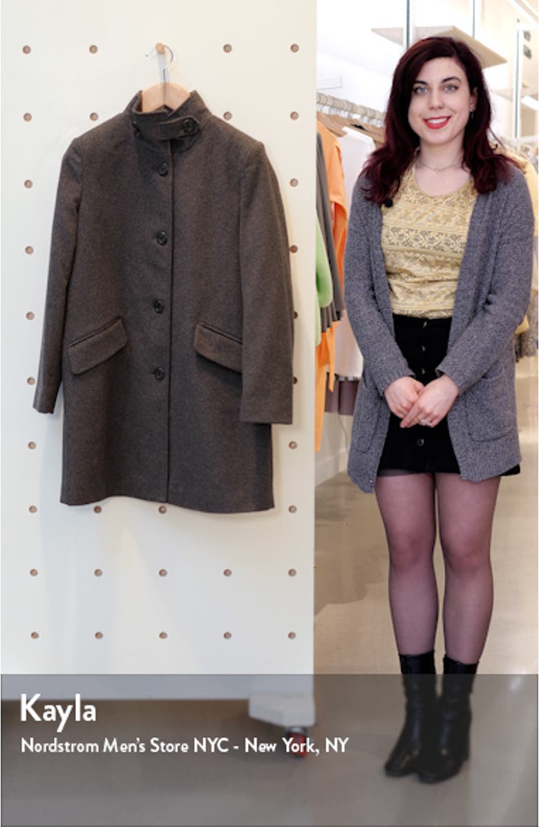 Balmacaan Wool Blend Coat, sales video thumbnail