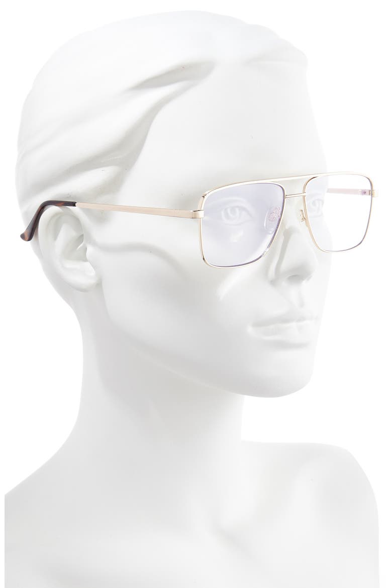 Poster Boy Mini 56mm Optical Glasses, Alternate, color, GOLD/ CLEAR