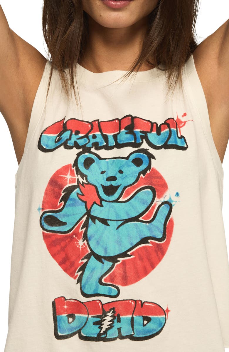 Lucky Brand Grateful Dead Airbrush Muscle T-Shirt, Alternate, color, Bright White