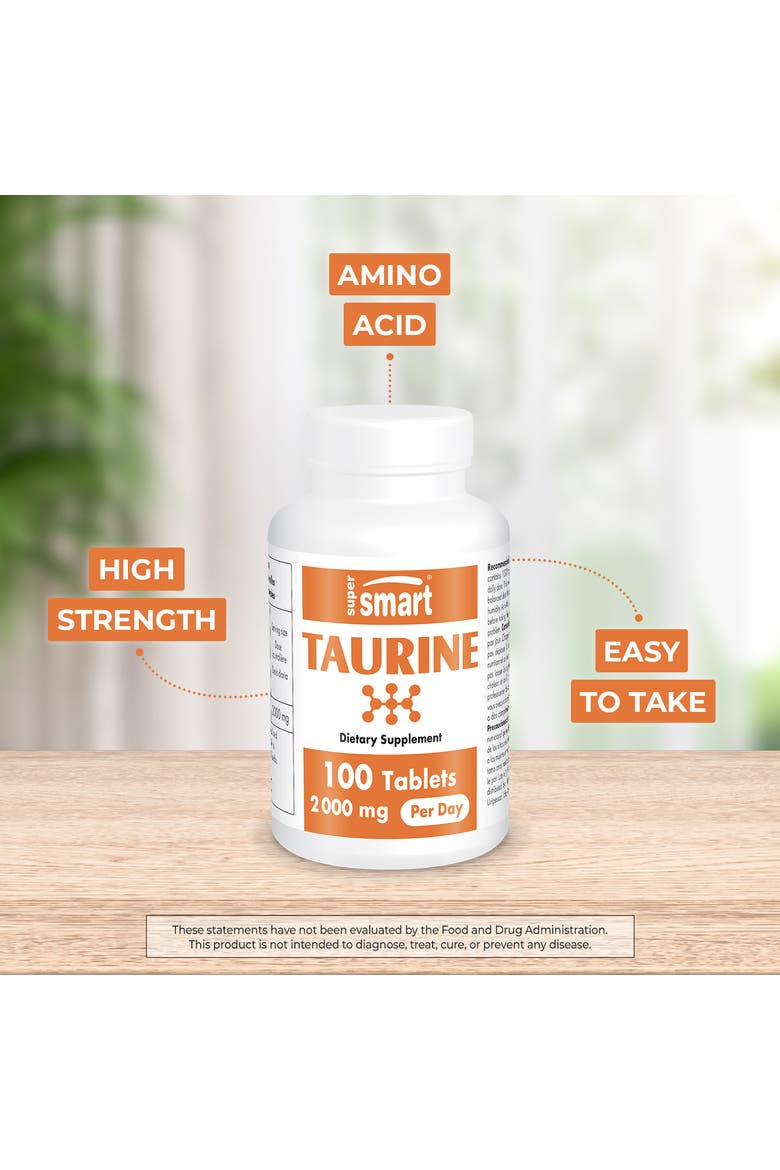 Taurine Supplement 2000mg, Alternate, color, None