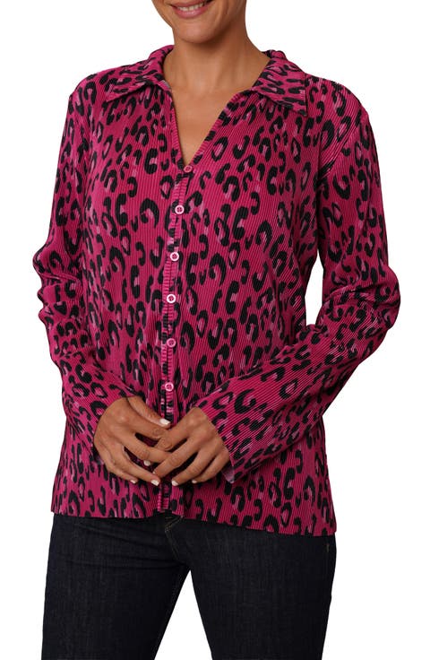 Plissé Button-Up Shirt