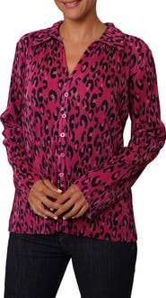 CYRUS Plissé Button-Up Shirt