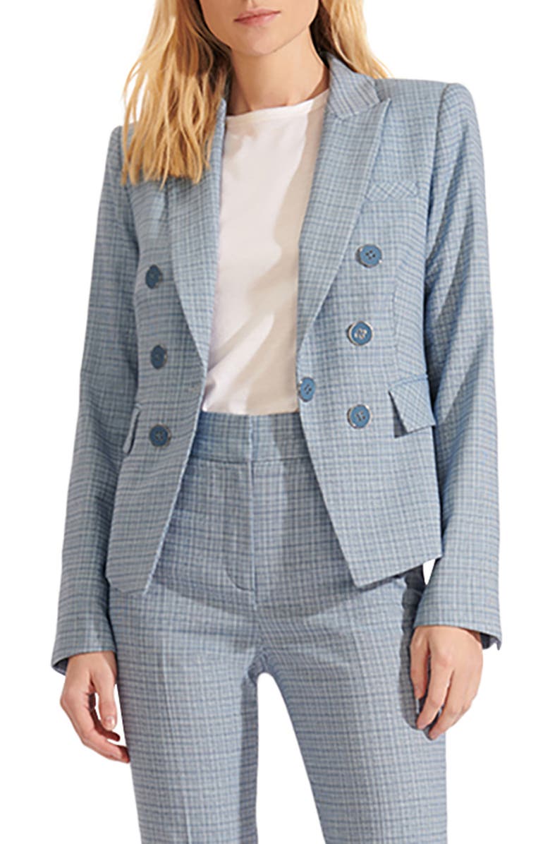 Veronica Beard Diego Plaid Dickey Jacket, Main, color, 