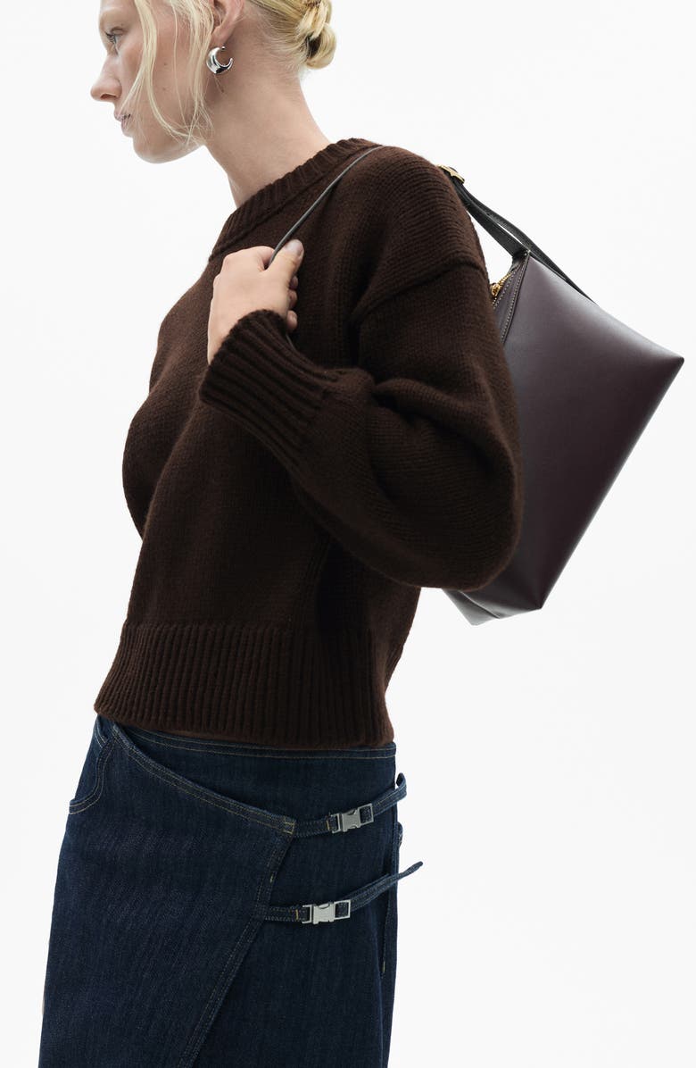 MANGO Crop Sweater, Alternate, color,