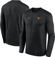 Nike Men's Nike Black Texas Longhorns 2026 Sideline Small Logo Legend Dri-FIT Long Sleeve T-Shirt