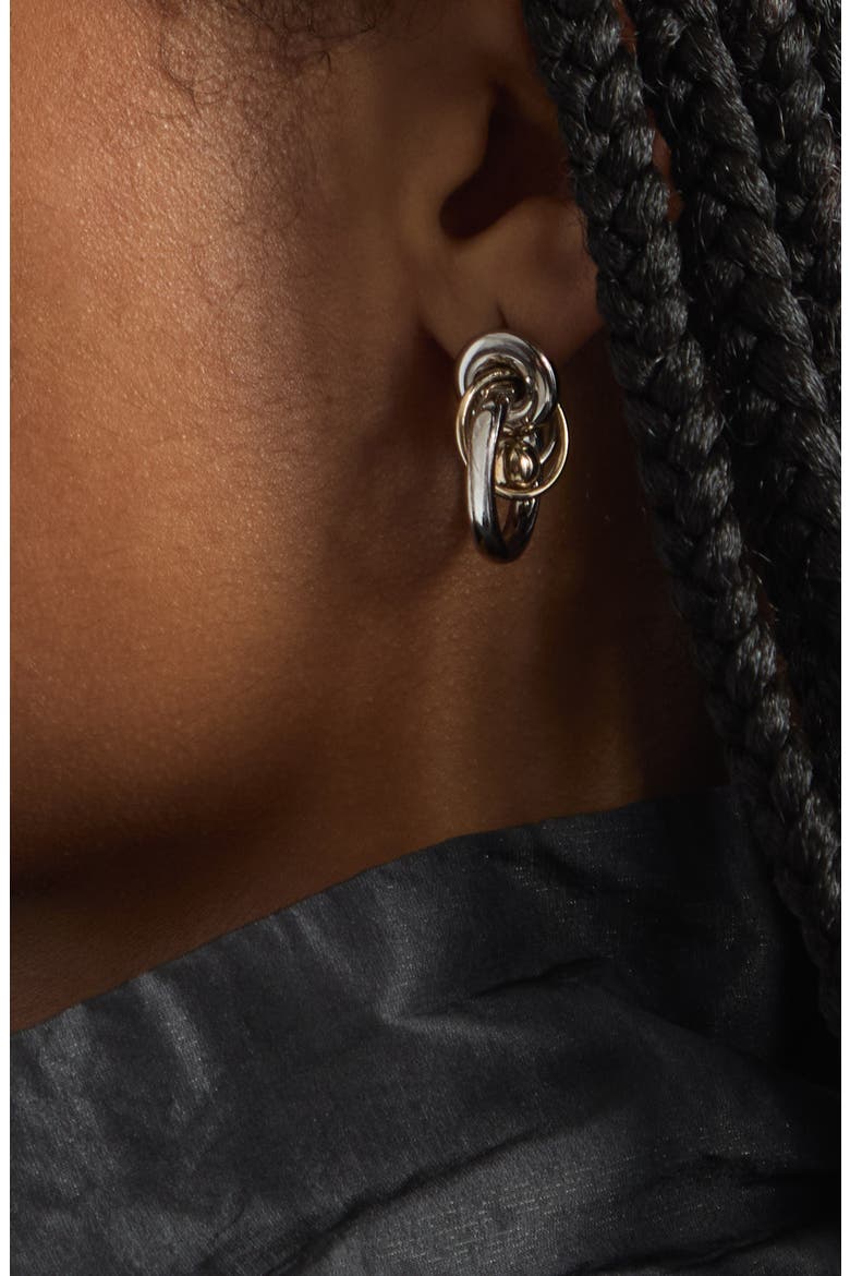Isla Mismatched Earrings, Alternate, color, GOLD N PALLADIUM