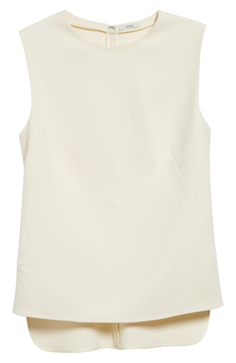 FFORME Fitted Long Sleeve Stretch Silk Top, Alternate, color,