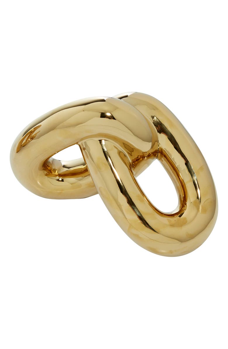 COSMO BY COSMOPOLITAN Goldtone Porcelain Chain Sculpture - Set of 2, Alternate, color,