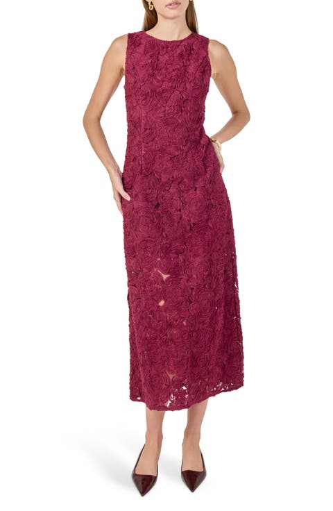 Rosette Midi Dress