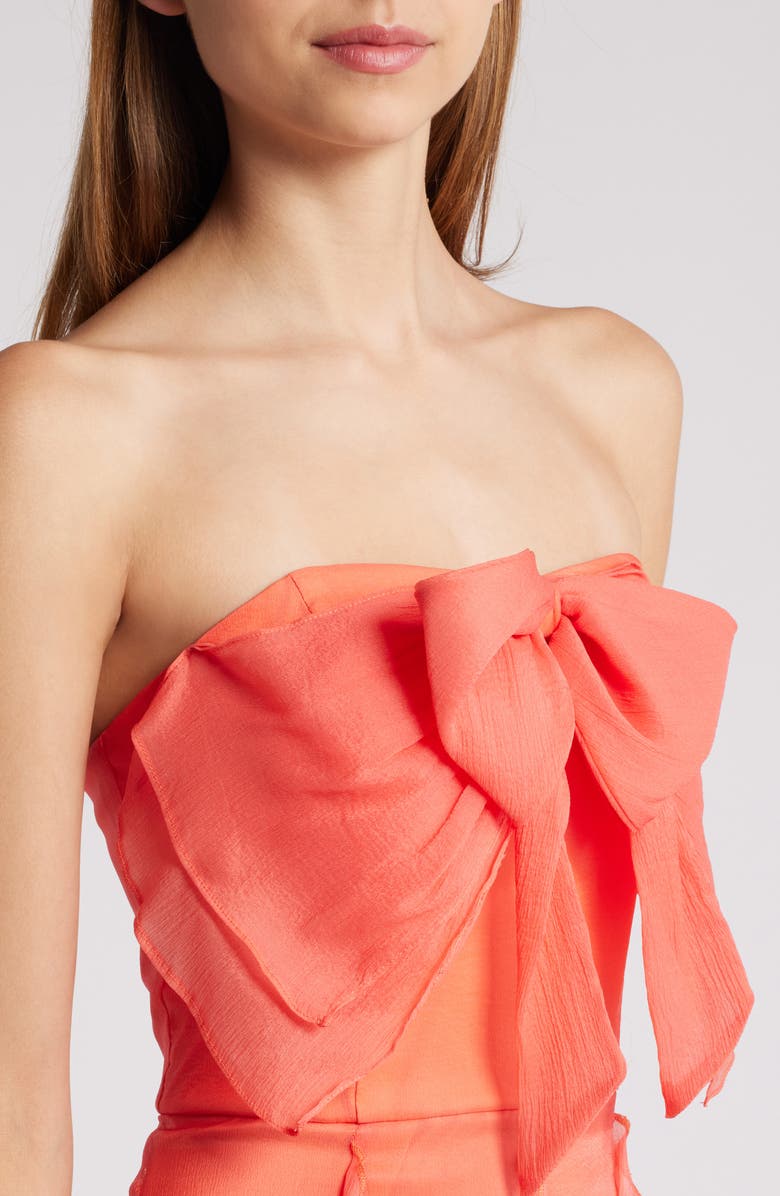 Hutch Allover Ruffle Strapless Gown, Alternate, color, 