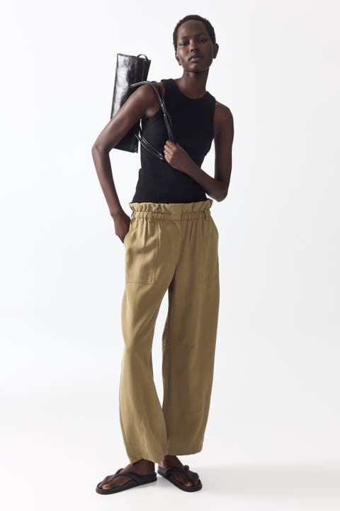 Barrel Paper Bag Trousers