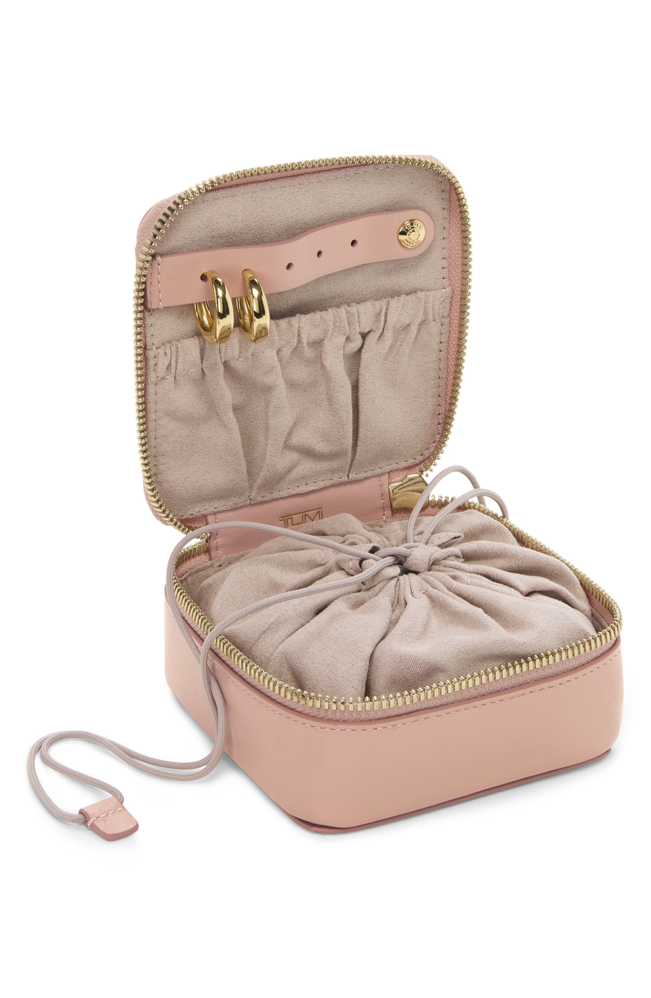 TUMI Leather Jewelry Case, Alternate, color, Blush