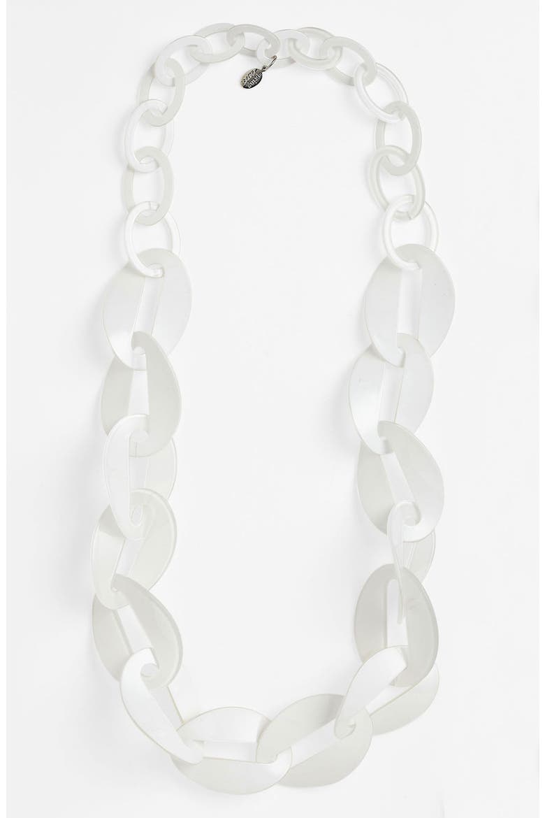 'Big Links' Necklace (Nordstrom Exclusive), Main, color, WHITE
