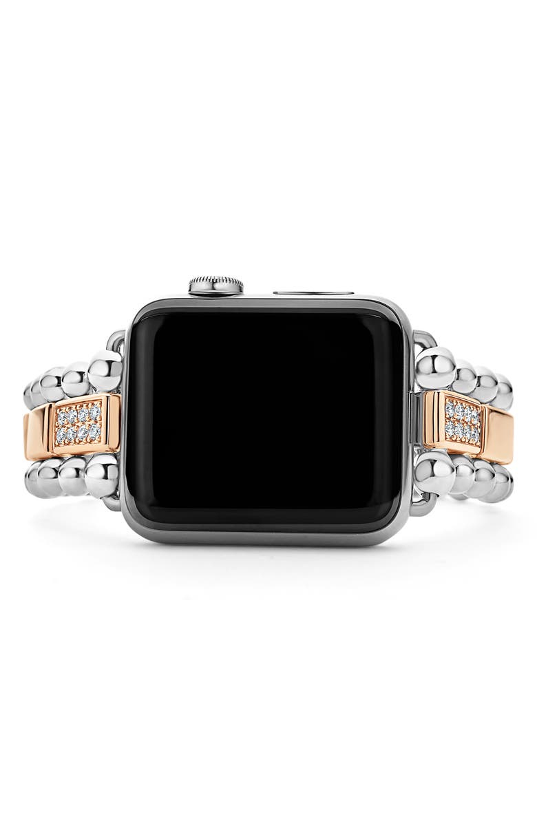 LAGOS Smart Caviar Diamond Apple Watch<sup>®</sup> Watchband, Alternate, color,