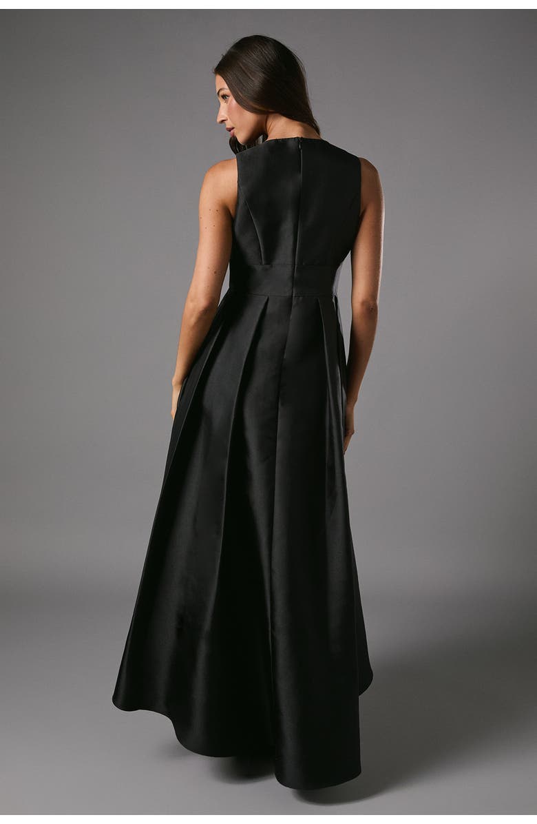 Coast Sleeveless Plunge Waterfall Maxi Dress, Alternate, color, Black