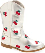 Tucker + Tate Kids' Gabi Cherry Embroidery Western Boot