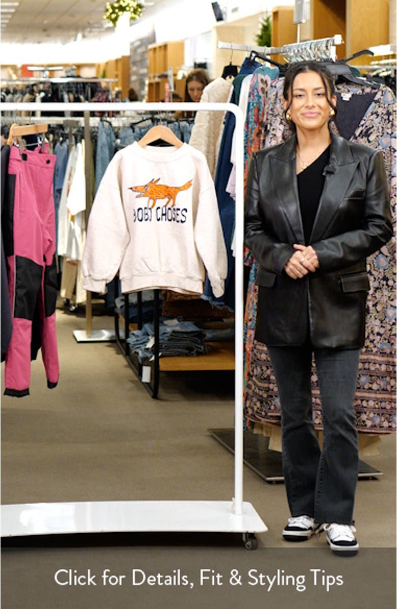 Kids' The Clever Fox Fleece Graphic Sweatshirt, sales video thumbnail