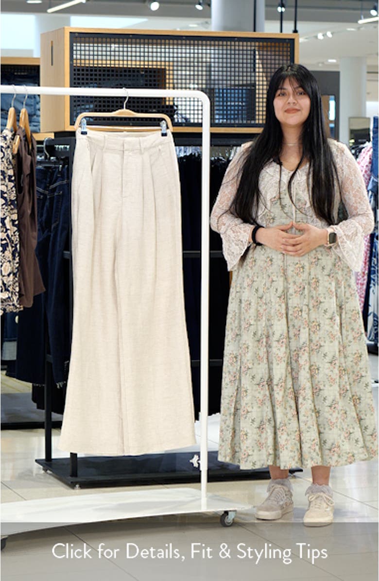 Pleated Tencel<sup>™</sup> & Linen Trousers, sales video thumbnail