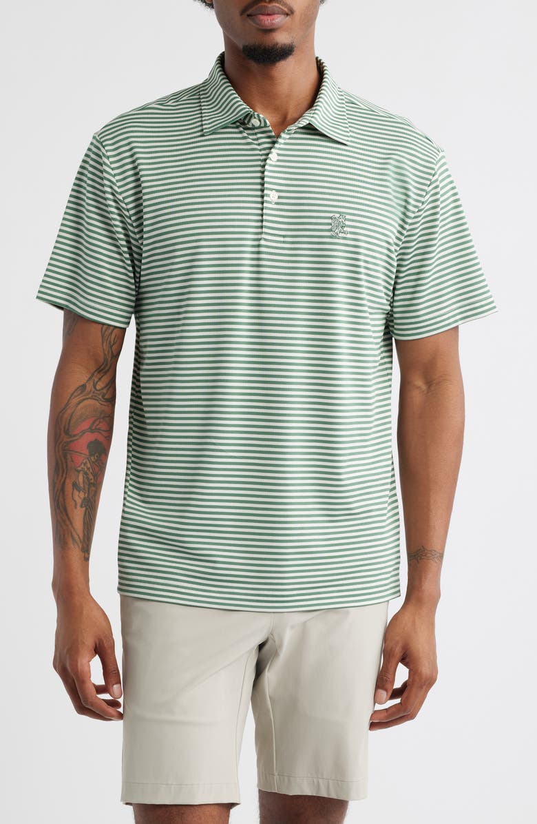 Quiet Golf Teo Stripe Polo, Main, color,