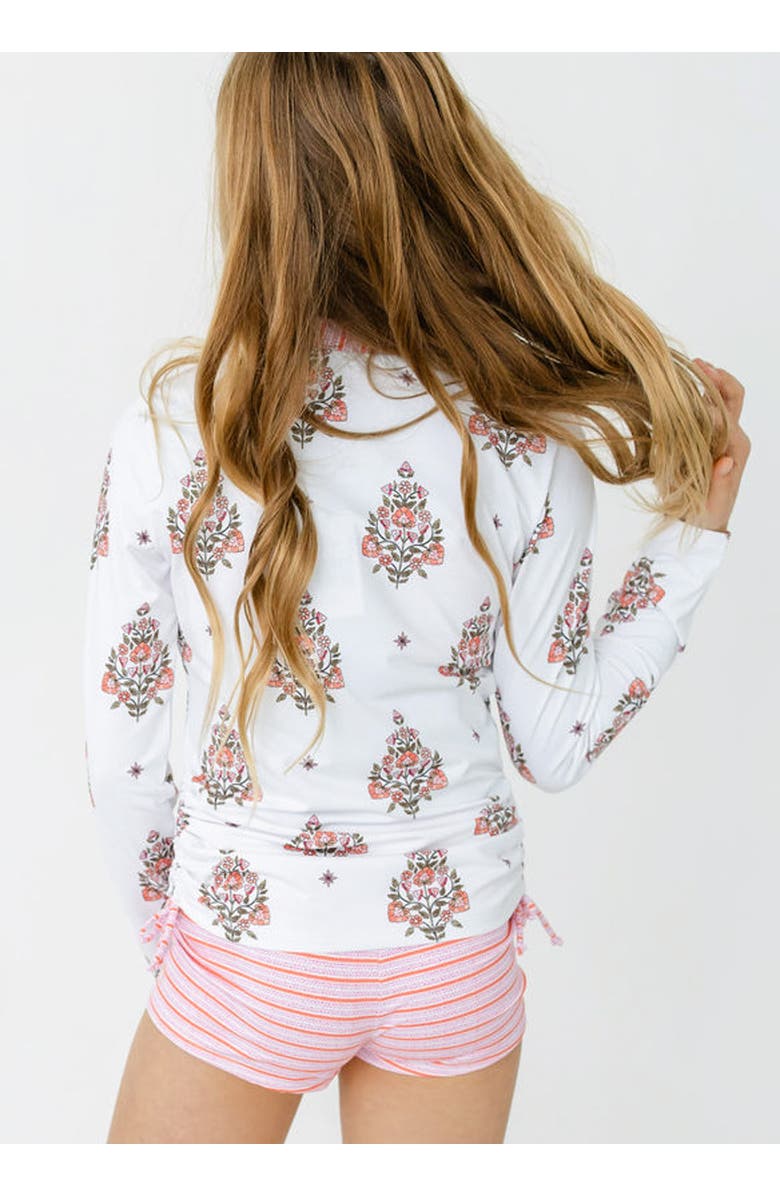 Cabana Life Girls 3-Piece Long Sleeve Rashguard Set, Alternate, color, Amelia Island