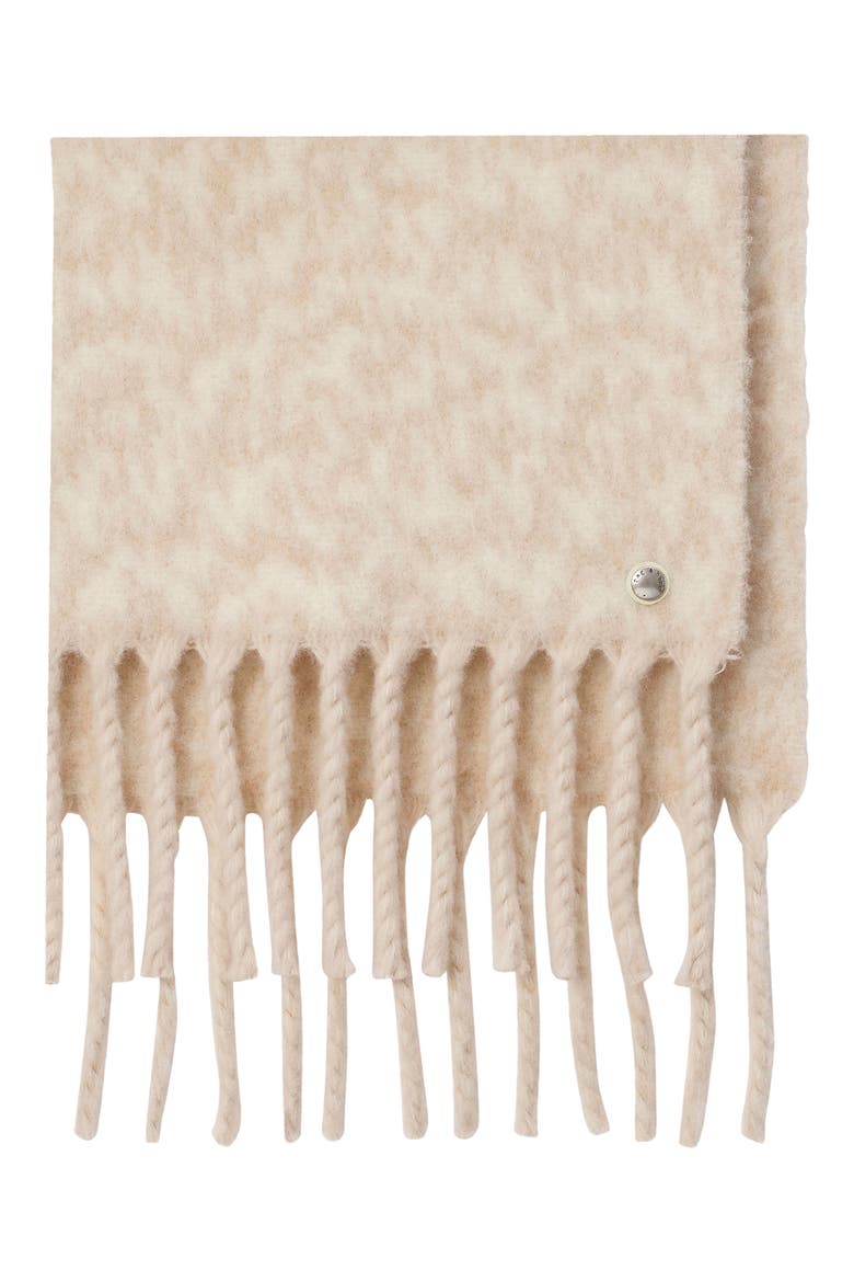 Nora Twisty Fringe Scarf, Alternate, color, BEIGE