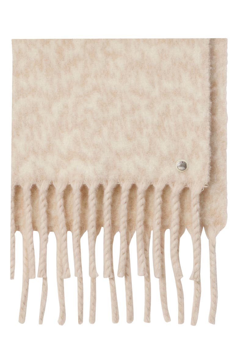 rag & bone Nora Twisty Fringe Scarf, Alternate, color, Beige