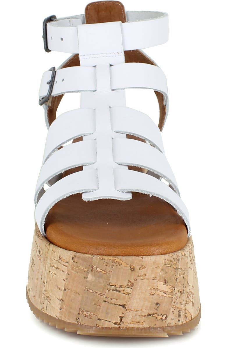 Candie's Moramy Ankle Strap Platform Sandal, Alternate, color, White