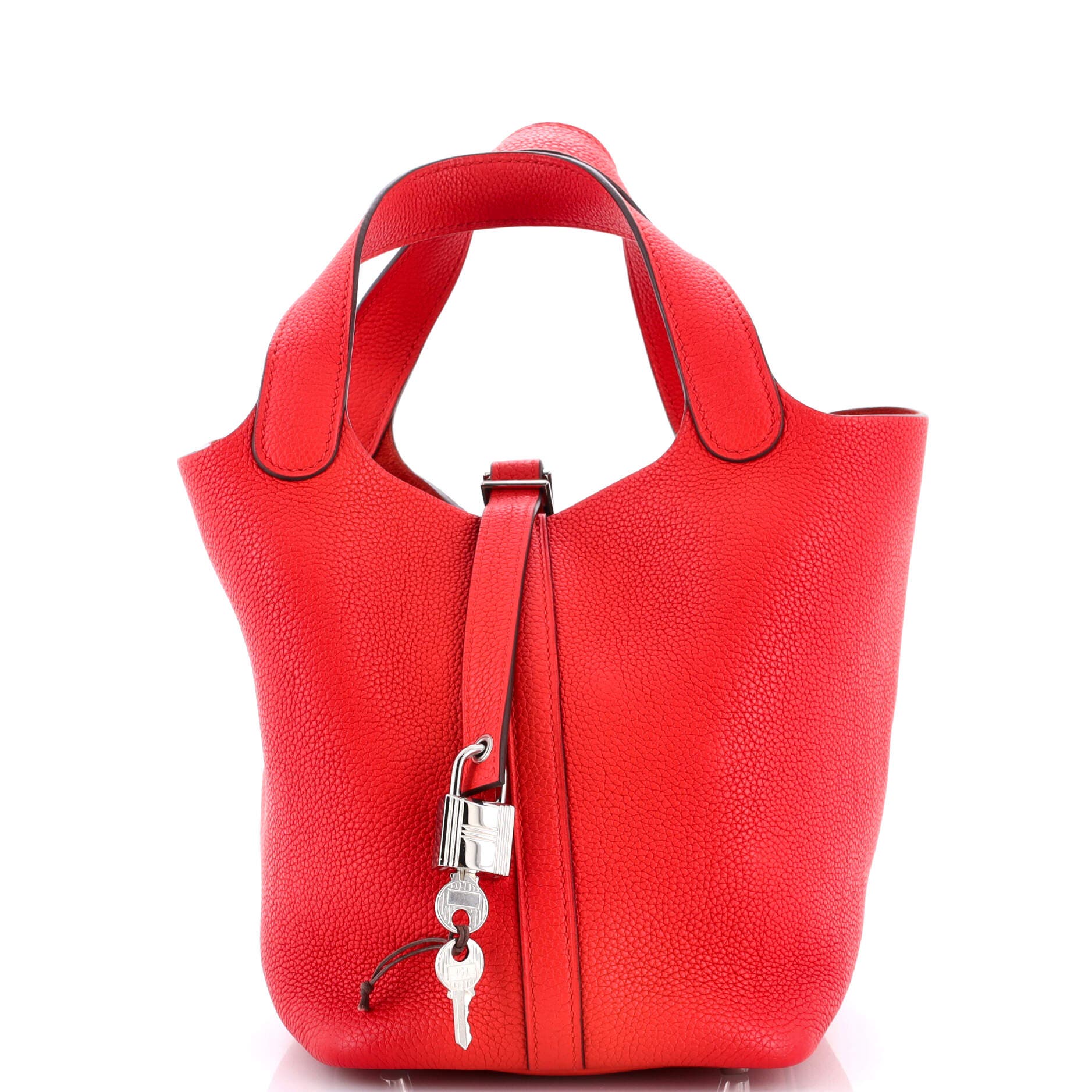 Pre-Owned Hermes Picotin Lock Bag Maurice PM, Main, color, Rouge De Coeur