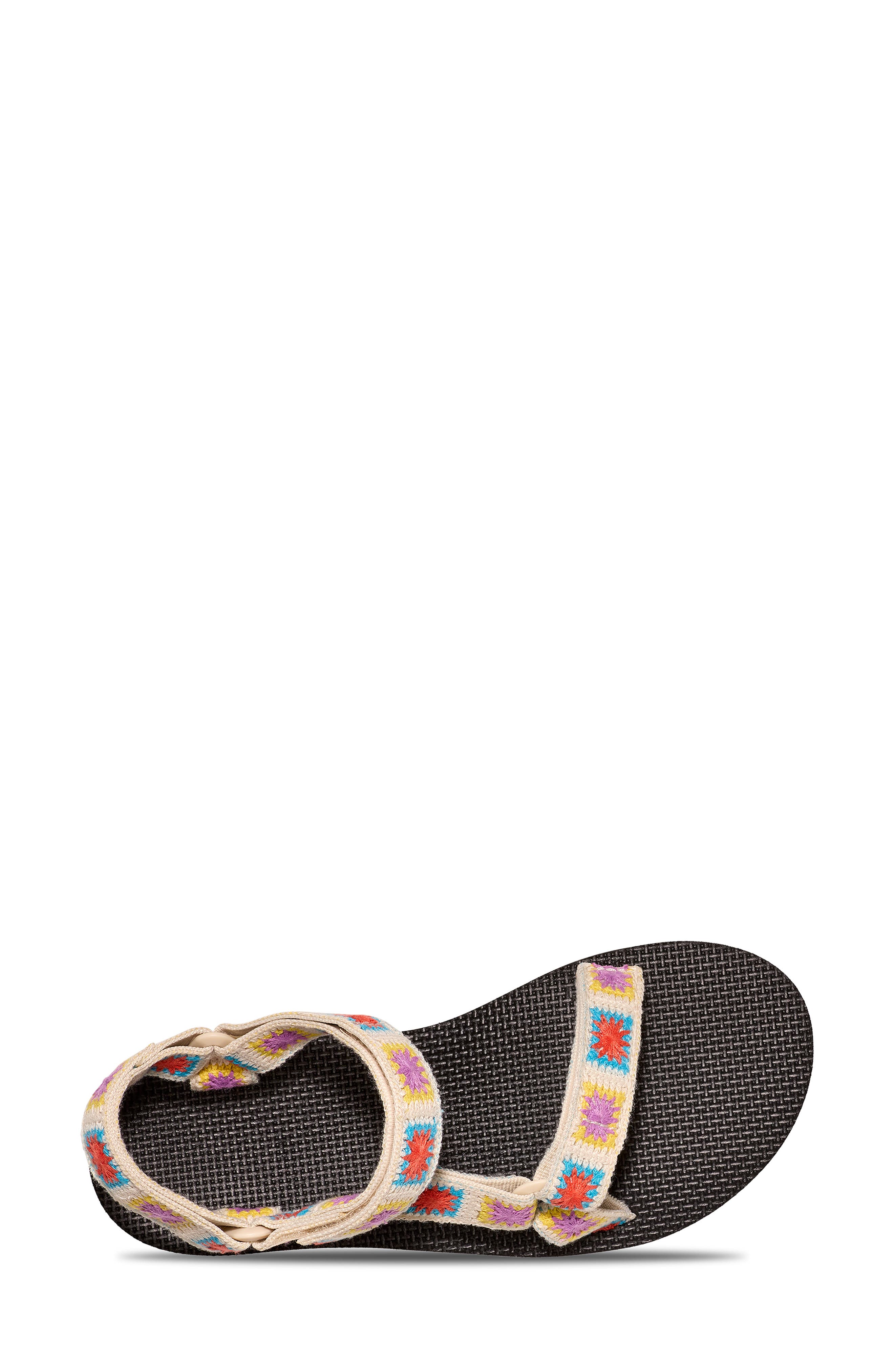 Teva Universal Crochet Flatform Sandal, Alternate, color, Explore