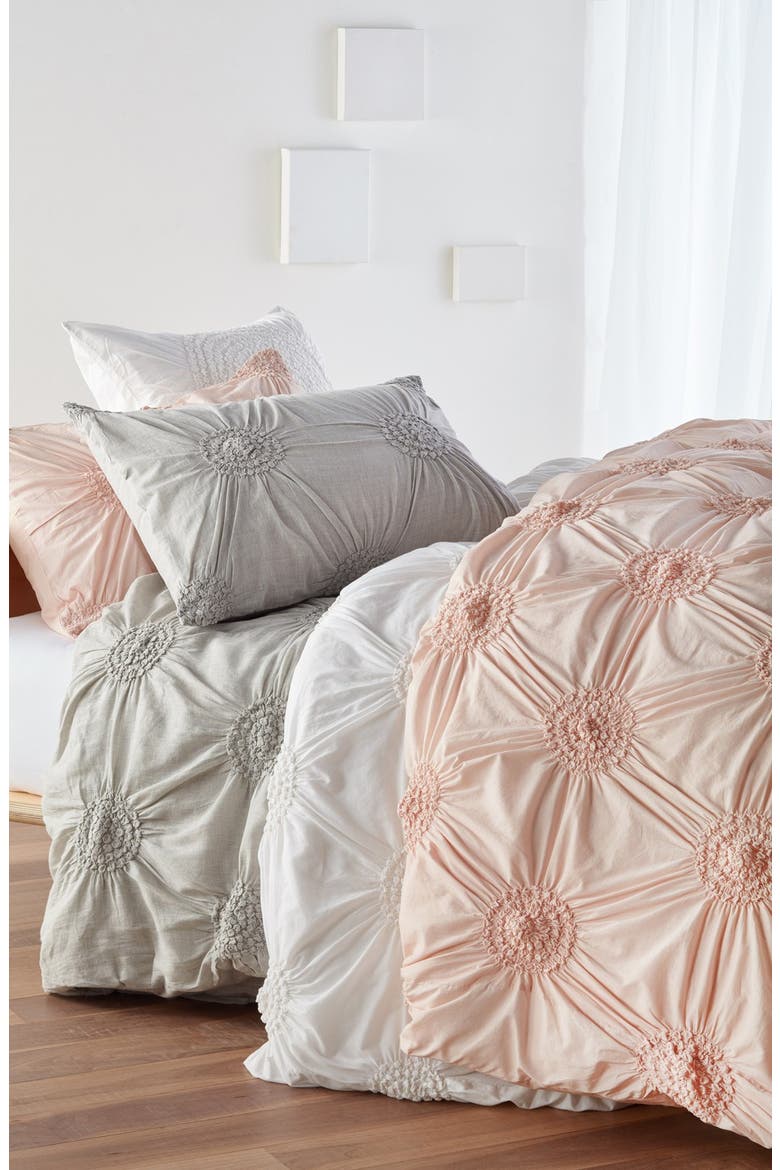 'Chloe' Duvet Cover, Alternate, color, WHITE