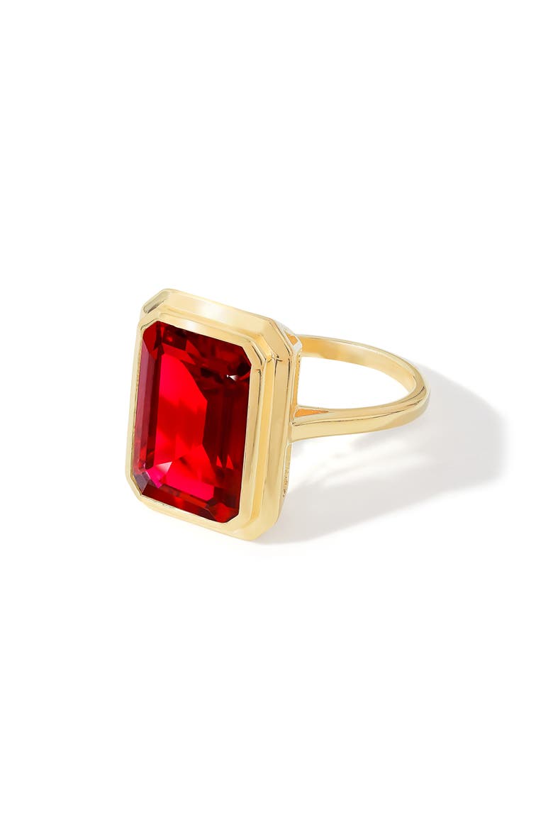 Lab Created Ruby Ring, Alternate, color, RED