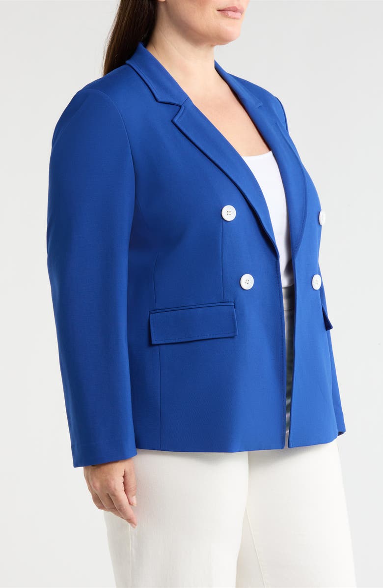 Jones New York Faux Double Breasted Jacket, Alternate, color, Sapphire