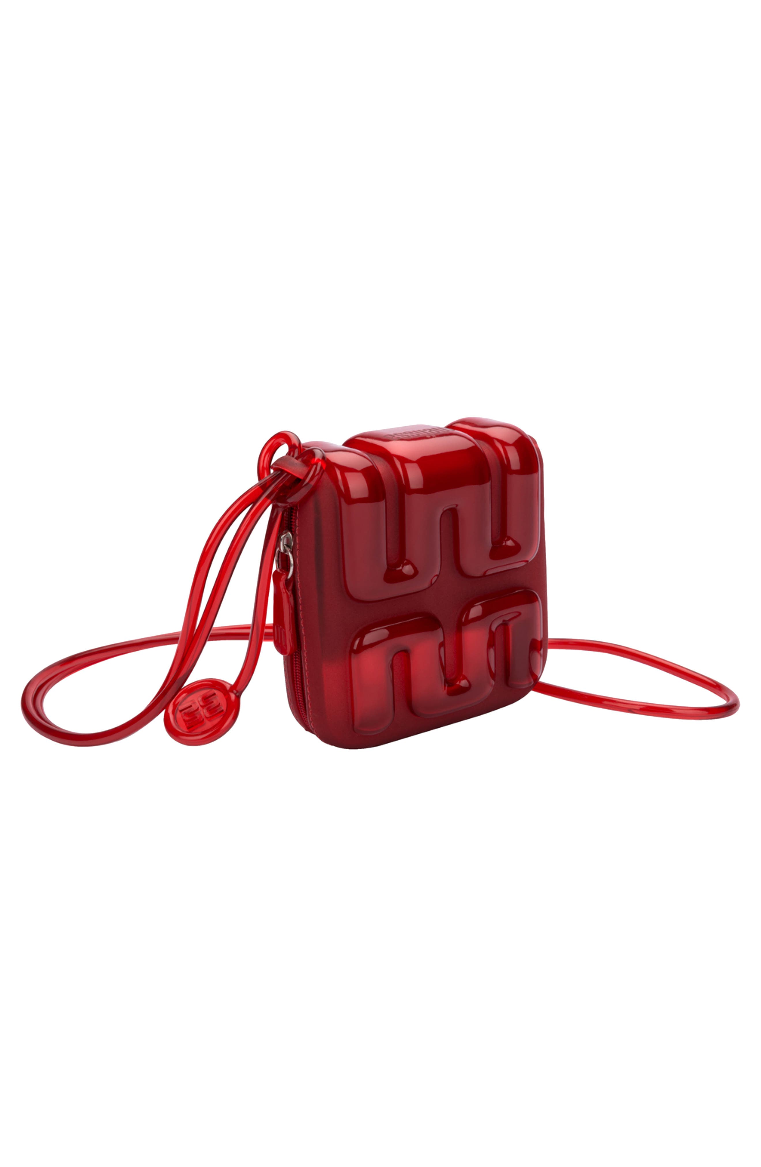 Jelly Crossbody Wallet, Alternate, color, RED
