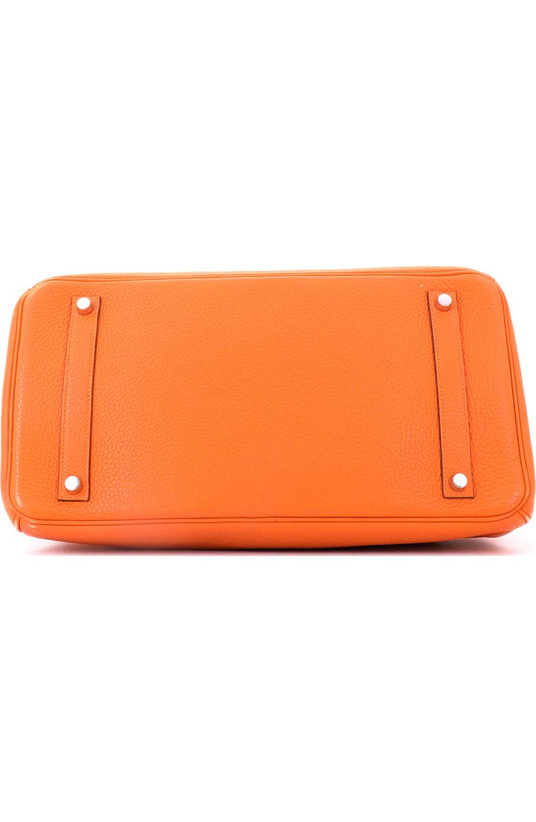 Pre-Owned Hermes Birkin Handbag Orange Clemence with Palladium Hardware 35, Alternate, color, Orange H