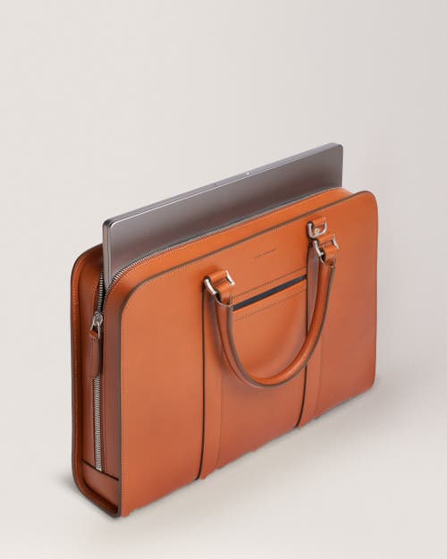 Carl Friedrik Palissy Briefcase In Cognac