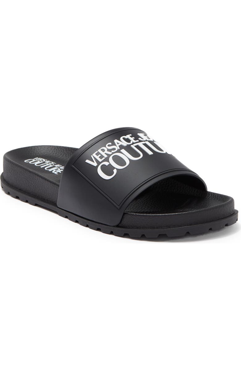 Versace Jeans Signature Slide Sandal, Main, color,