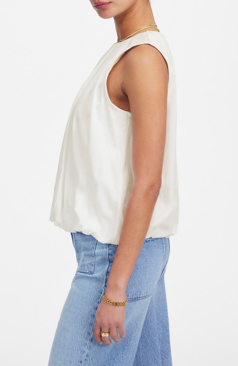 Madewell Cotton Pleated Bubble Top, Alternate, color,