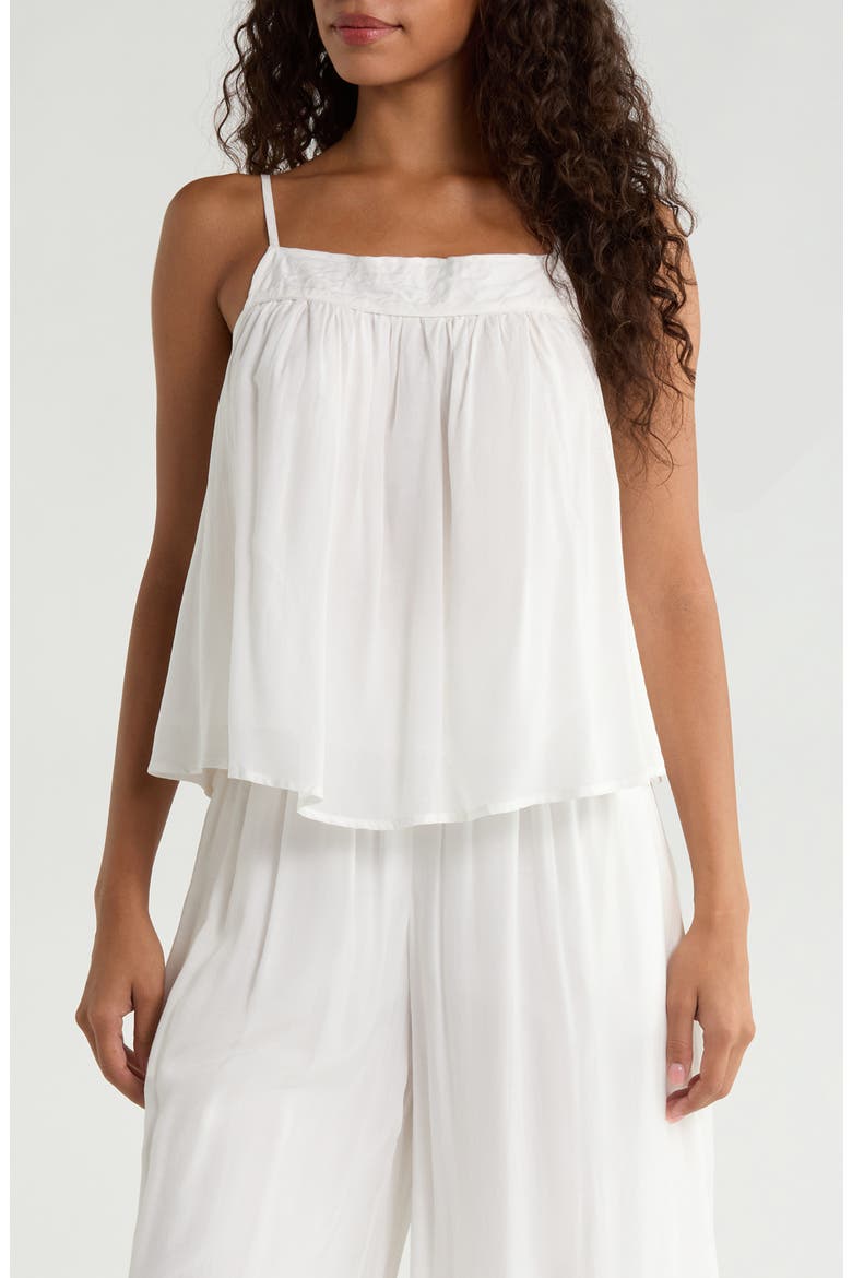 Flowy Cover-Up Camisole, Main, color, WHITE