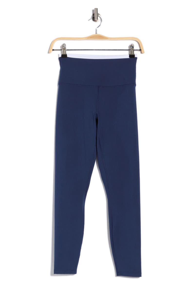 Lux Zaila High Waist 7/8 Leggings, Main, color, NAVAL BLUE