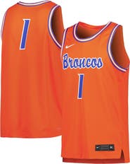 Nike Men's Nike #1 Orange Boise State Broncos Replica Basketball Jersey