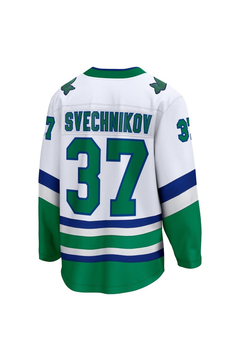 Men's Fanatics Branded Andrei Svechnikov White Carolina Hurricanes Whalers Premier Breakaway Jersey, Alternate, color, White