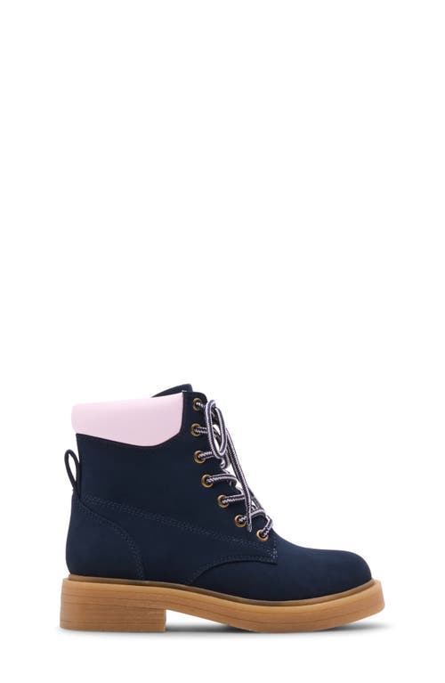 Steve Madden Kids' Jjumble Lace-up Bootie In Blue