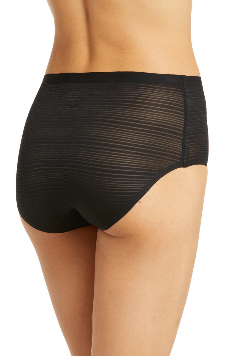 Chantelle Lingerie Stripe High Waist Briefs, Alternate, color, 