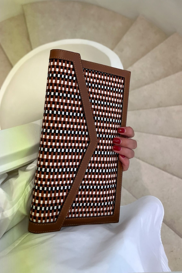 Amambaih Envelope small, Alternate, color, Cognac