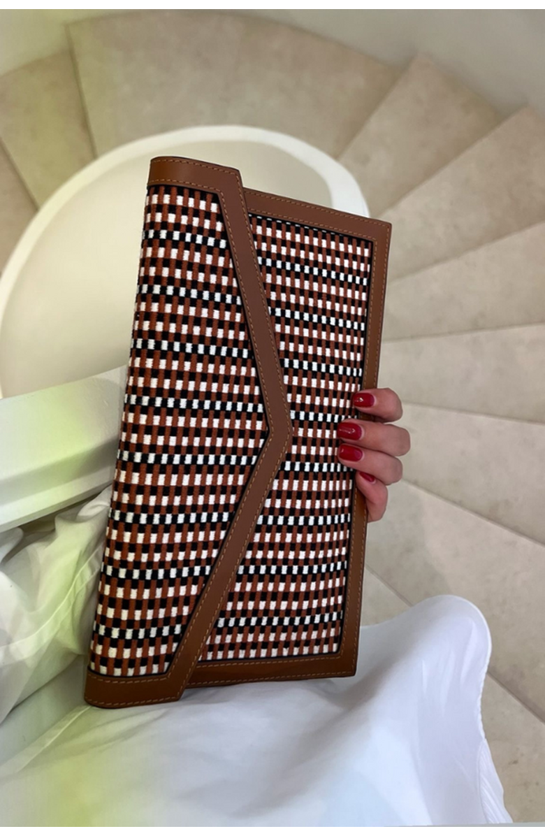 Amambaih Envelope small, Alternate, color, Cognac