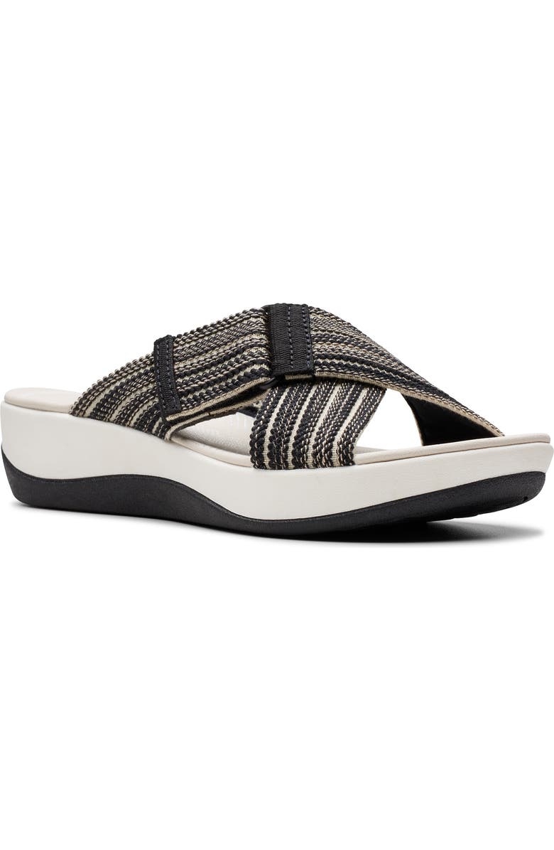 Clarks<sup>®</sup> Arla Wave Sandal, Main, color, Black Combi