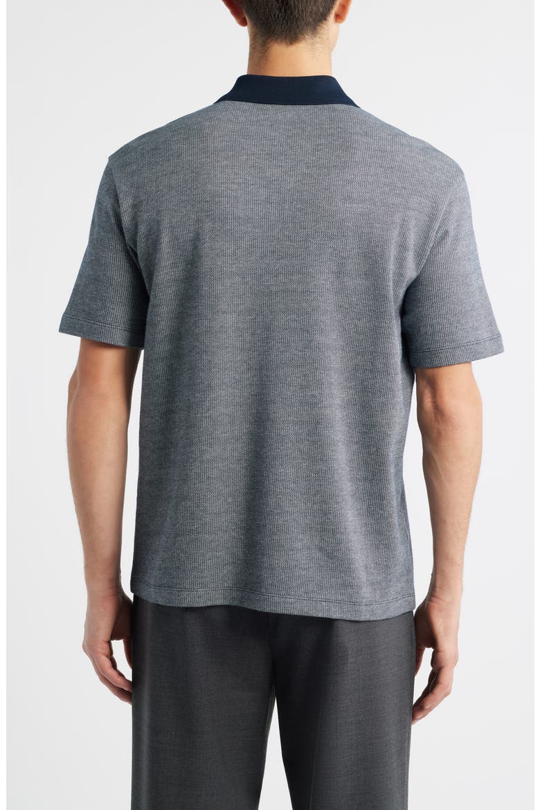 Johnny Collar Polo, Alternate, color, NAVY