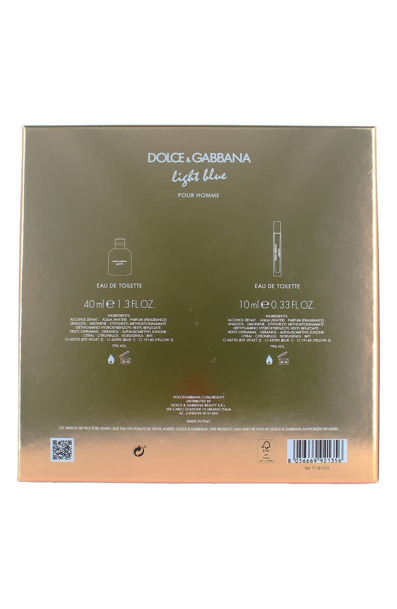 Dolce&Gabbana Light Blue Pour Homme 2-Piece Gift Set $111 Value, Alternate, color,